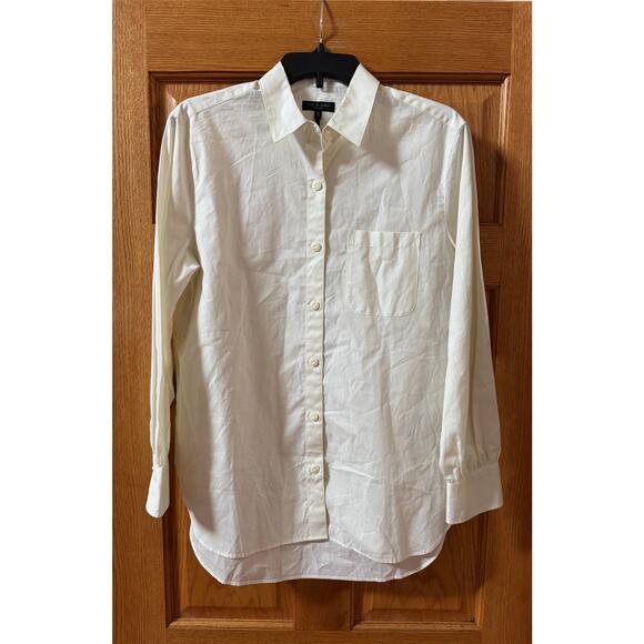 Rag & Bone Cream Max Button Up Shirt - Women's Medium (new) - Picture 3 of 6